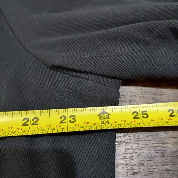 Pant Suite Drapers & Damons Black Button Shacket Size 1X Multi Colored Buttons - Picture 6 of 16